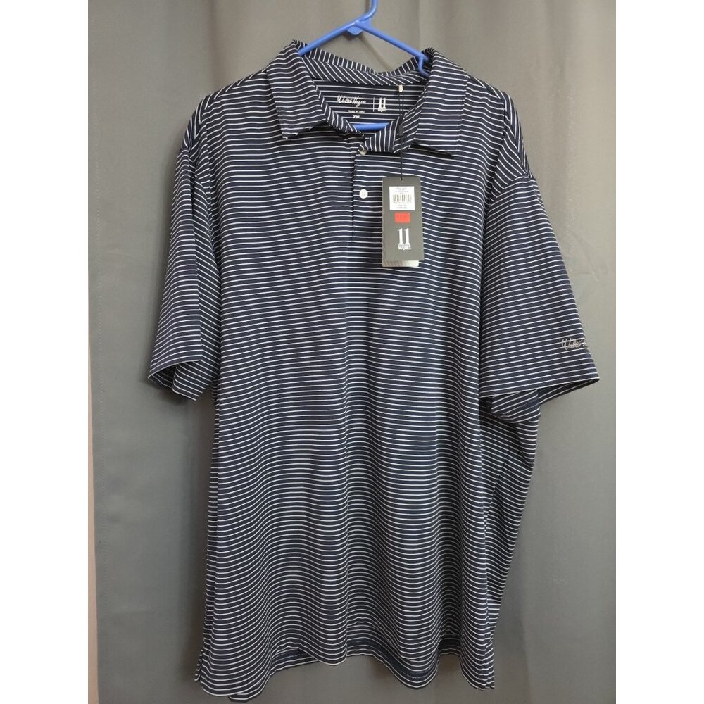 NWT Walter Hagen 11 Majors Golf Polo Shirt Navy UPF 25+ Men’s Sz XXL